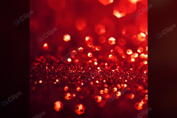 Red Bokeh and Glitter Background