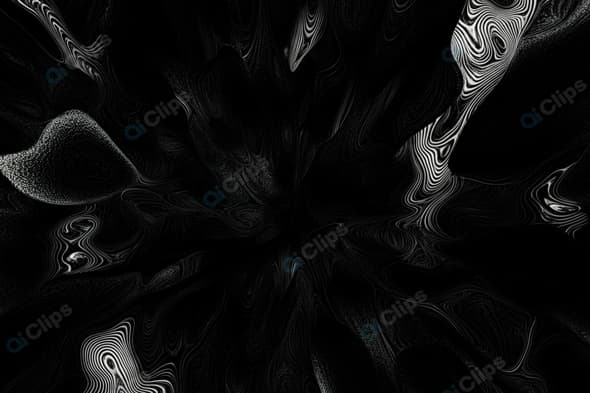 Abstract Black and White Swirling Patterns