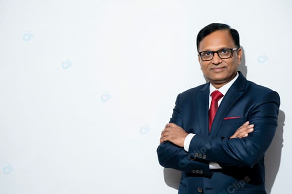 Professional Businessman in Formal Suit with Confident Pose