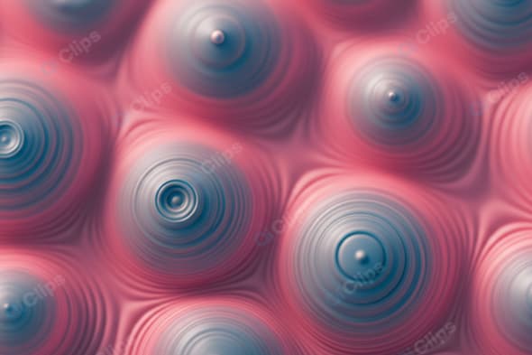 Abstract Pink and Blue 3D Swirl Pattern