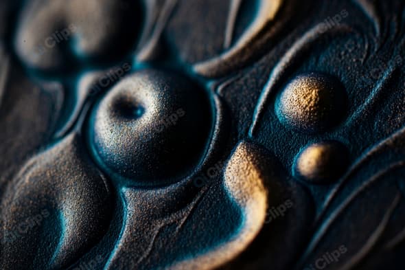 Abstract Close-Up of Metallic Surface Texture