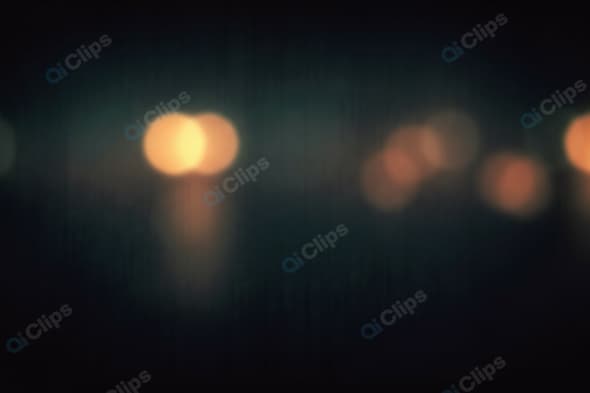 Bokeh Effect of Blurred City Lights at Night