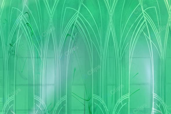 Green Abstract Geometric Pattern Background