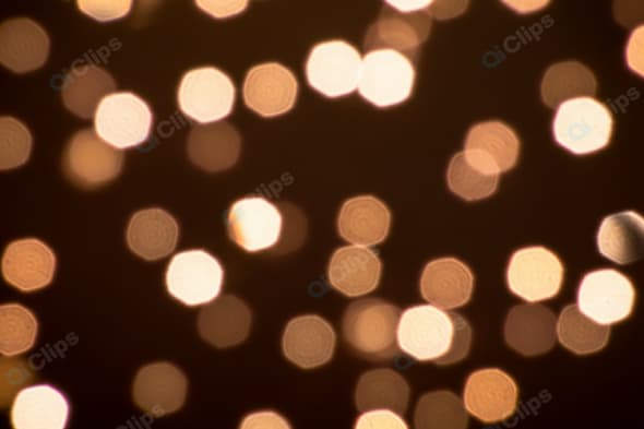 Defocused Warm Bokeh Background Lights
