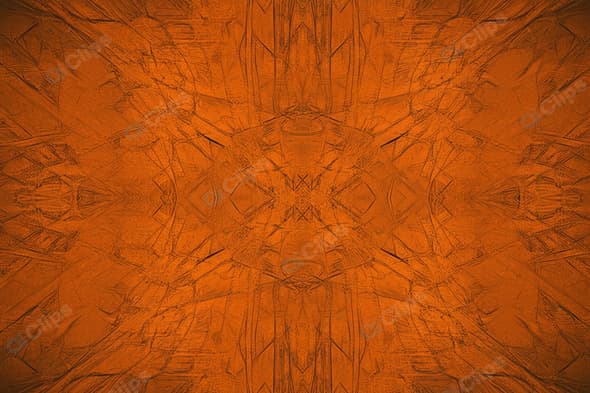 Abstract Orange Geometric Texture Pattern