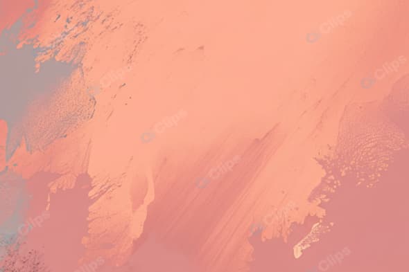 Abstract Peach and Coral Brush Strokes on Canvas