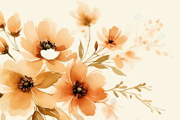 Watercolor Floral Bouquet Illustration