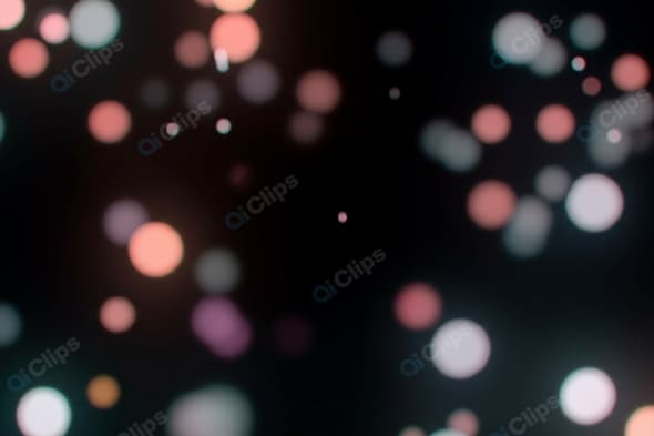 Abstract Bokeh Lights on Dark Background