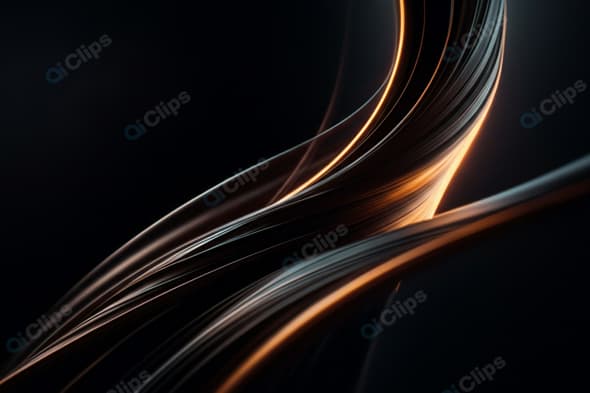 Abstract Futuristic Light Trails on Dark Background
