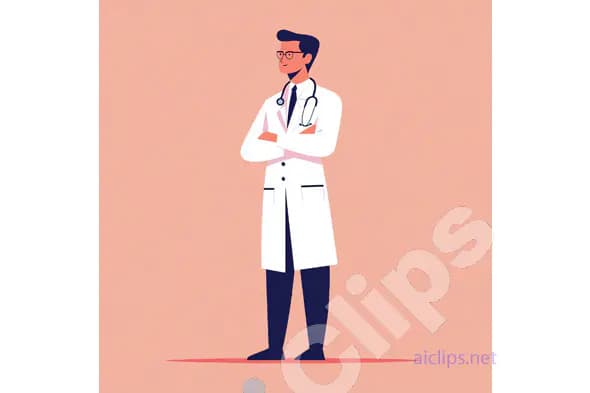 Confident Doctor Illustration