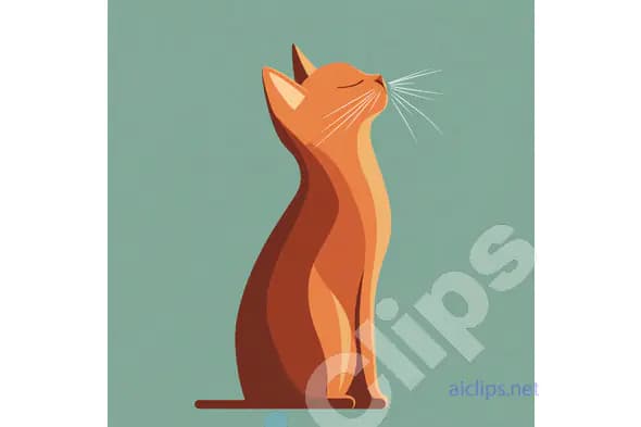 Minimalist Cat Illustration