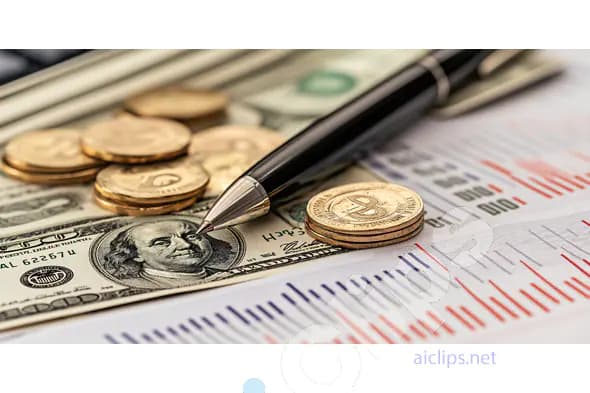 Pen on Financial Report