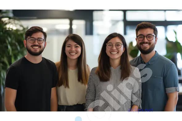 Happy Office Team
