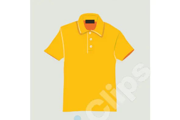 Yellow Polo Shirt Illustration