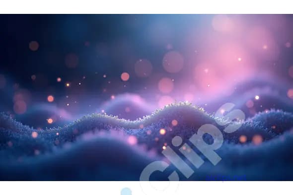 Mystical Bokeh Landscape with Soft Glowing Lights