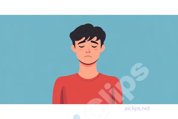 Sad Man Illustration