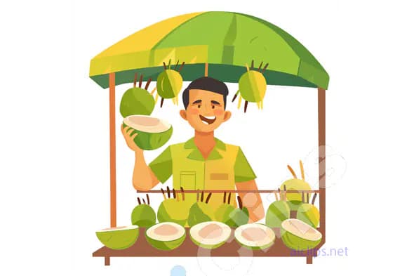 Fresh Coconut Seller