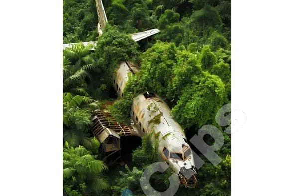 Abandoned Plane in Jungle