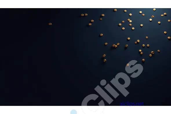 Scattered Golden Coins on Dark Surface