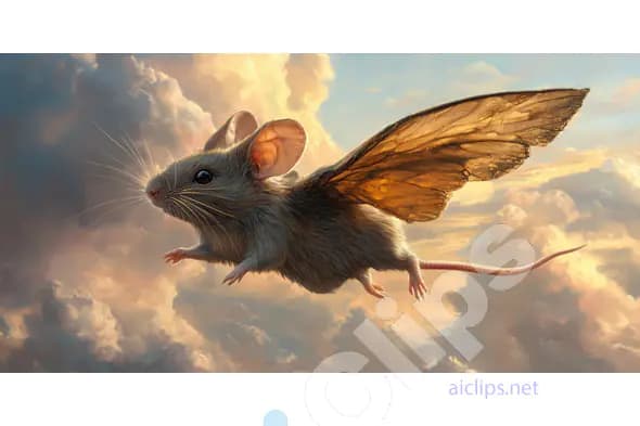 Flying Mouse Fantasy Art