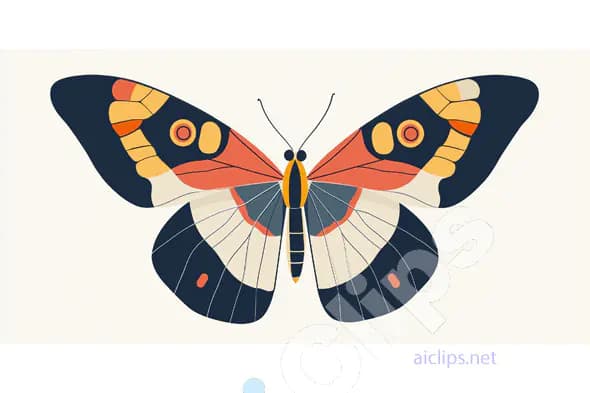 Colorful Butterfly Vector Art