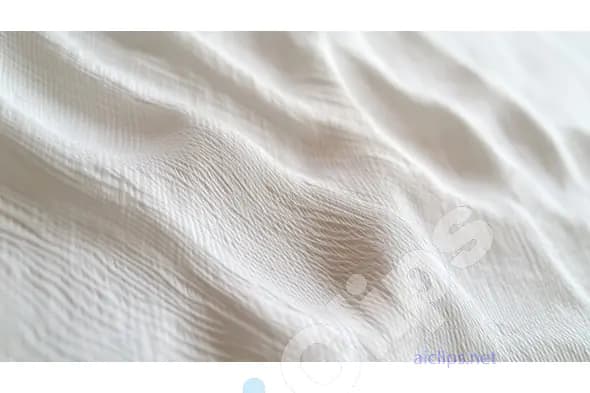 Soft White Fabric with Subtle Waves