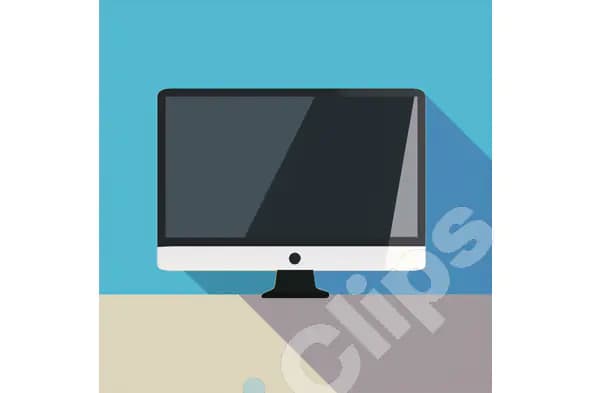 Desktop Monitor Illustration