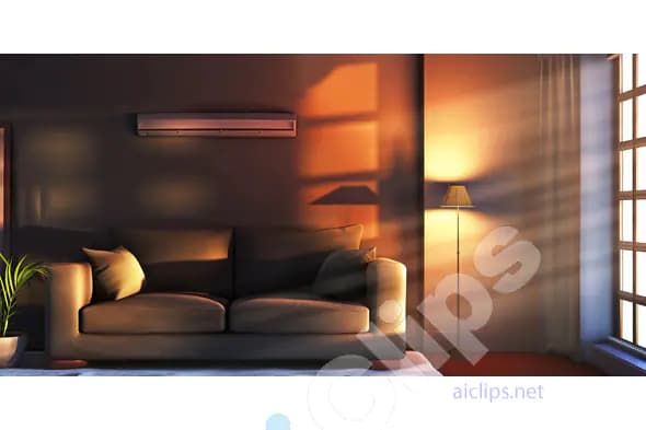 Cozy Sunset Living Room