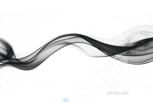 Black and White Flowing Wave