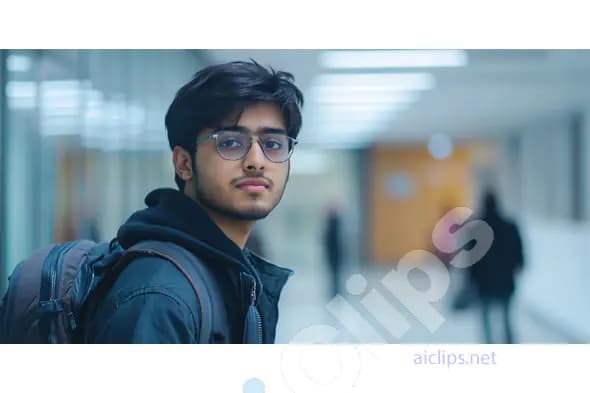 Student in Hallway