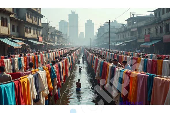 Dhobi Ghat - A Vibrant Display of Traditional Indian Laundry