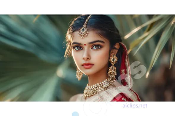 Elegant Indian Woman in Traditional Attire