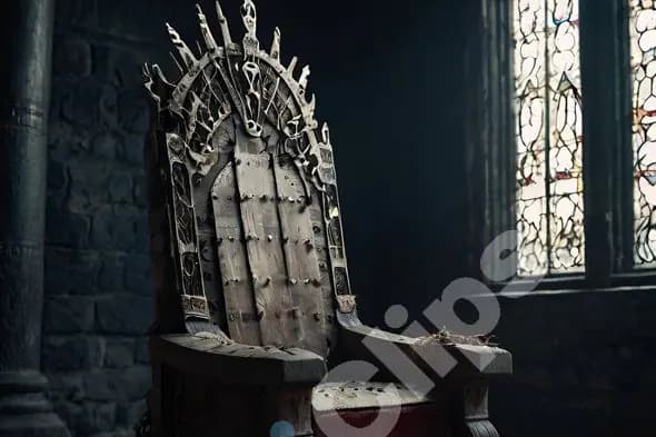 Ancient Wooden Throne