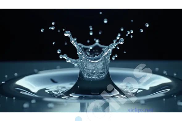 Crystal Clear Water Splash in Slow Motion