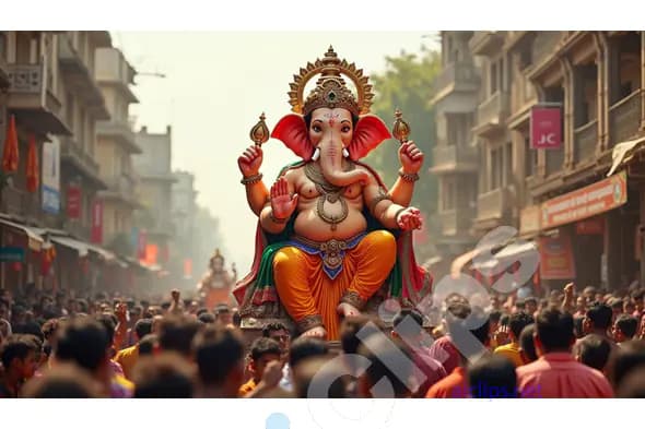 Grand Ganesh Chaturthi Celebration in Mumbai