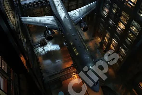 Industrial Airplane Hangar
