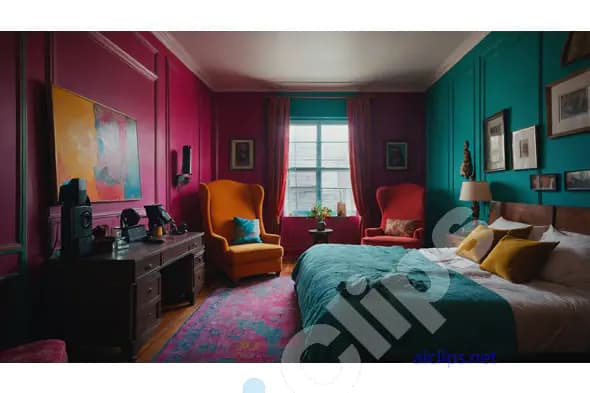 Vibrant Eclectic Bedroom
