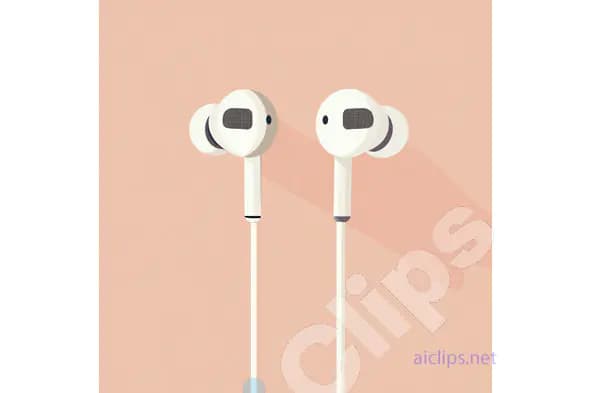 Minimalist Earphones Illustration
