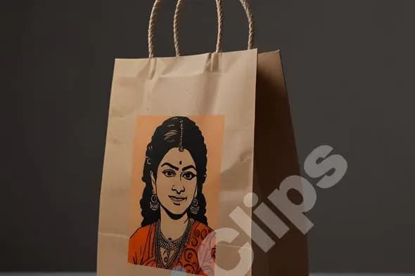 Traditional Woman Paper Bag