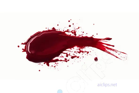 Red Liquid Splash Effect