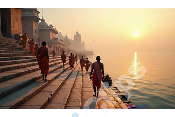 Morning Rituals on Varanasi Ghats