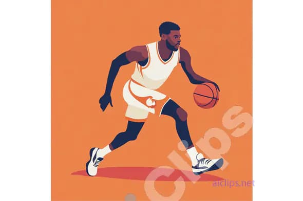 Basketball Player Dribbling