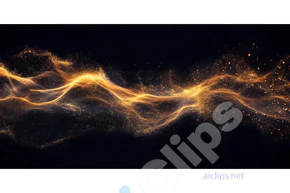 Golden Light Wave Effect
