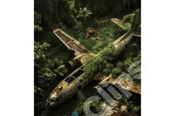 Overgrown Jungle Plane