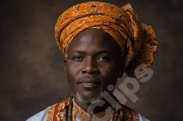 Traditional African Attire Portrait