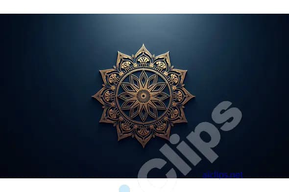 Ornate Mandala Design on Dark Background