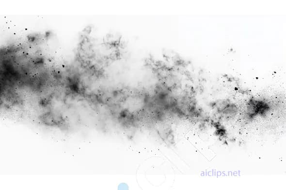 Black Smoke and Dust Explosion Texture