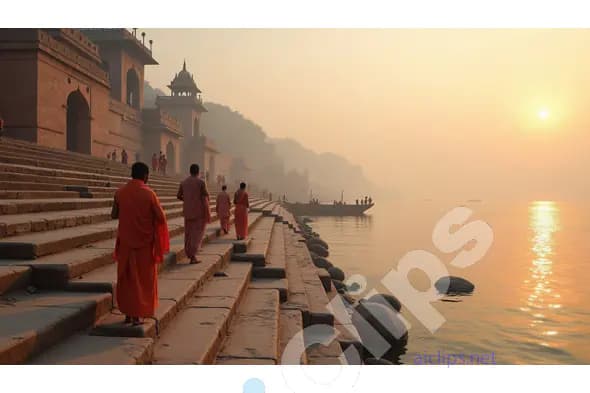 Sunrise on the Ghats of Varanasi