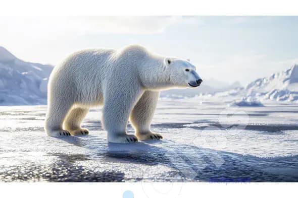 Polar Bear on Arctic Ice