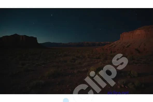 Desert Night Under Stars